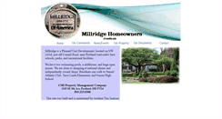 Desktop Screenshot of millridgehoa.com